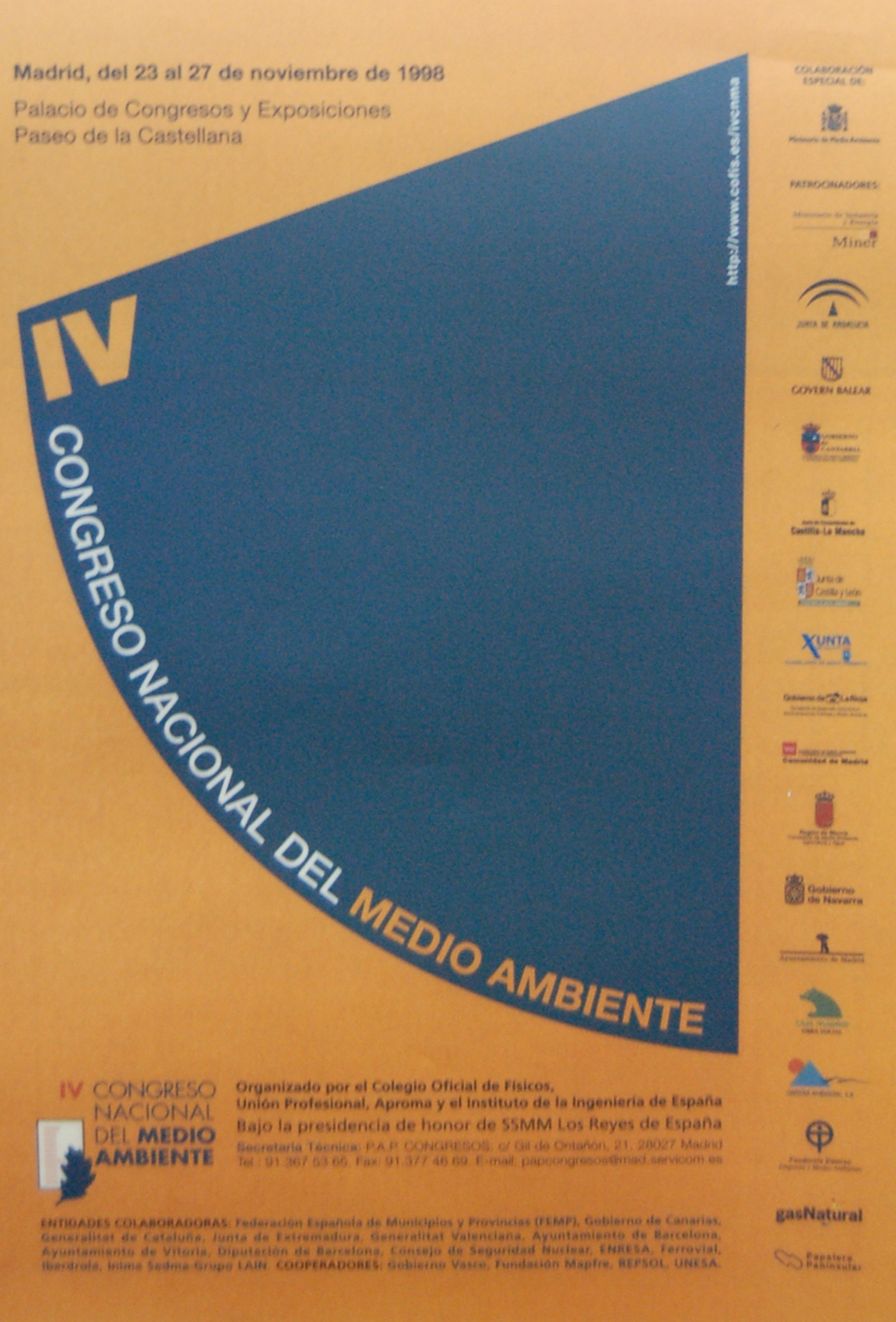 1998: IV Congreso Nacional del Medio Ambiente.